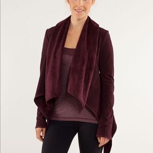 Presence of Mind Jacket Wrap- Bordeaux Drama- Lulu